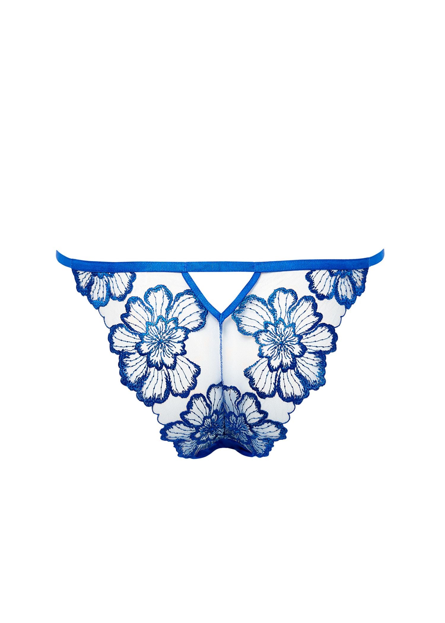 Bluebella CATALINA Panty (Egyptian Blue/Sheer) | Avec Amour Sexy Lingerie