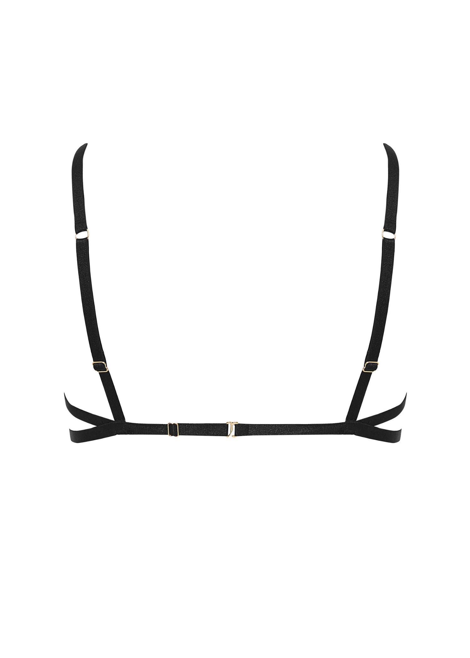 Bluebella MATISSE Semi-Open Wired Bra (Black) | Avec Amour Sexy Lingerie