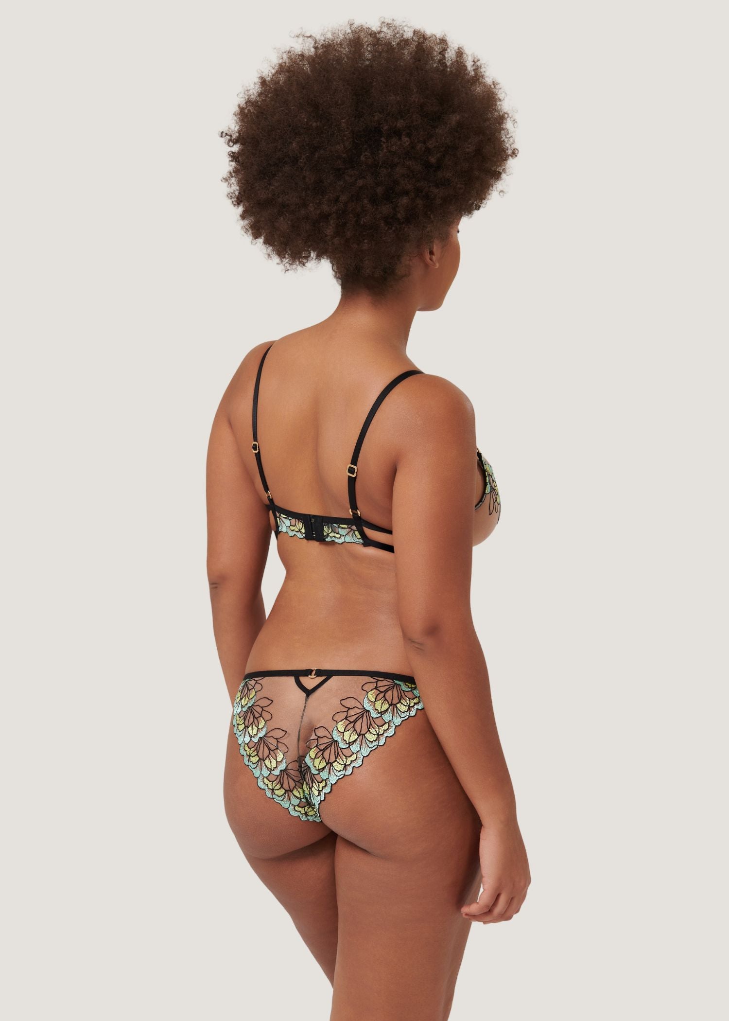 Bluebella SERENA Wired Bra (Mint/Lemon/Black) | Avec Amour Sexy Lingerie