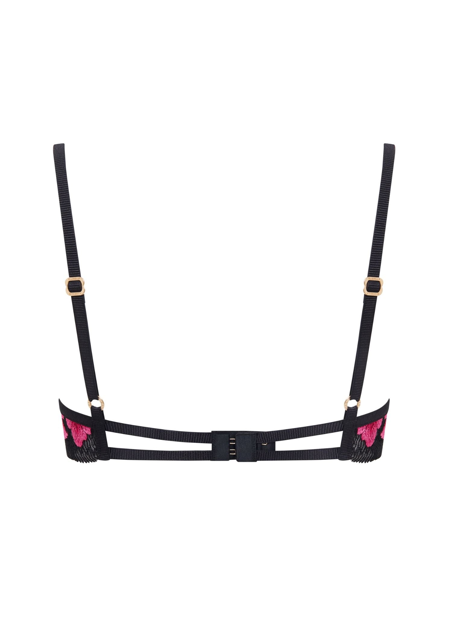 Bluebella VIVIENNE Wired Bra (Fuchsia Pink/Red/Black) | Avec Amour Sexy Lingerie