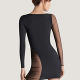 Maison Close NUIT FAUVE Long Sleeves Asymmetric Dress (Black) | Avec Amour Sexy Lingerie