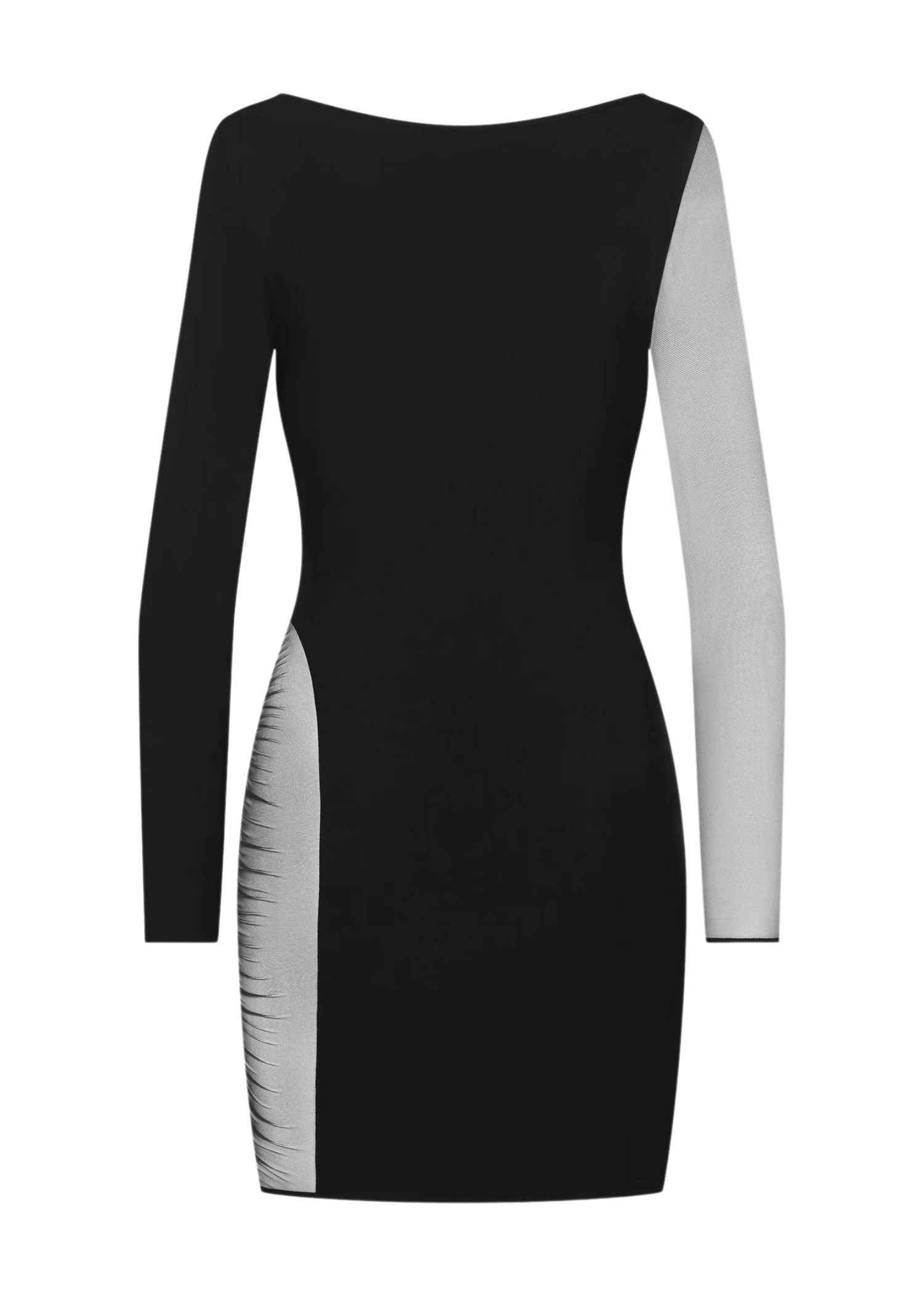 Maison Close NUIT FAUVE Long Sleeves Asymmetric Dress (Black) | Avec Amour Sexy Lingerie