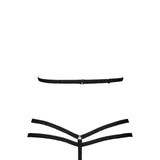 Le Petit Secret (Black) Harness and Thong Set