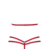 Maison Close Le Petit Secret (Red) Harness and Thong Set | Avec Amour Lingerie