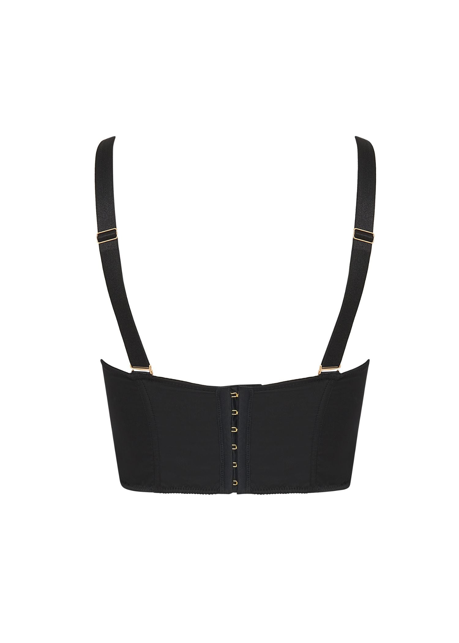BLUEBELLA - JEAN Luxury Satin Corset Black | Avec Amour