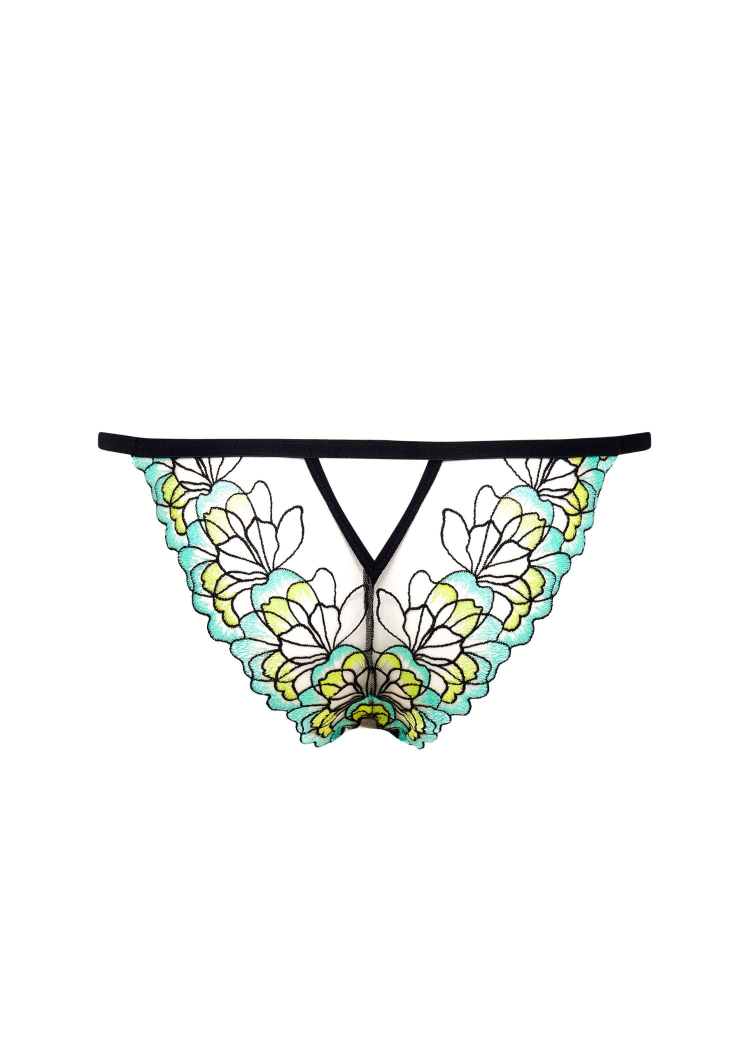 Bluebella SERENA Panty (Mint/Lemon/Black) | Avec Amour Sexy Lingerie