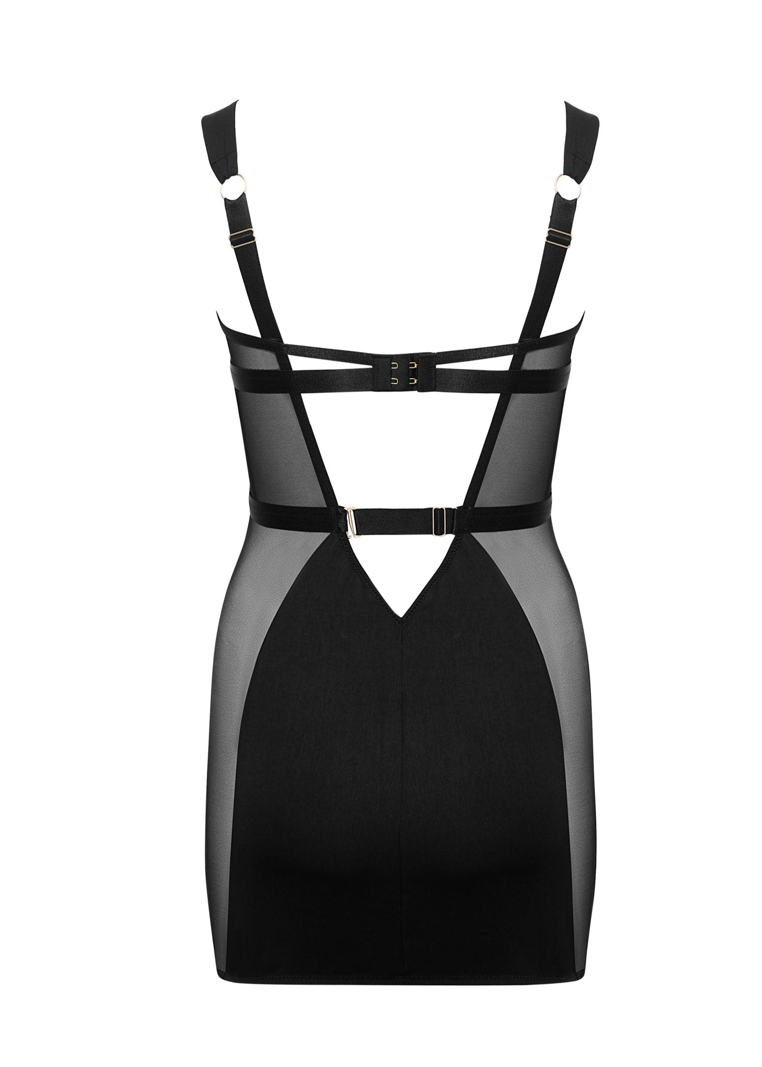 Bluebella Lara Wired Short Chemise (Black) | Avec Amour Lingerie