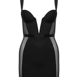 Bluebella Lara Wired Short Chemise (Black) | Avec Amour Lingerie