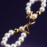 Moist Eyes Pearl Bracelet Cuffs