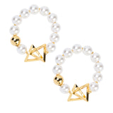 Moist Eyes Pearl Bracelet Cuffs