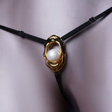UPKO Moist Eyes Clitoral Jewelry G-String | Avec Amour Lingerie