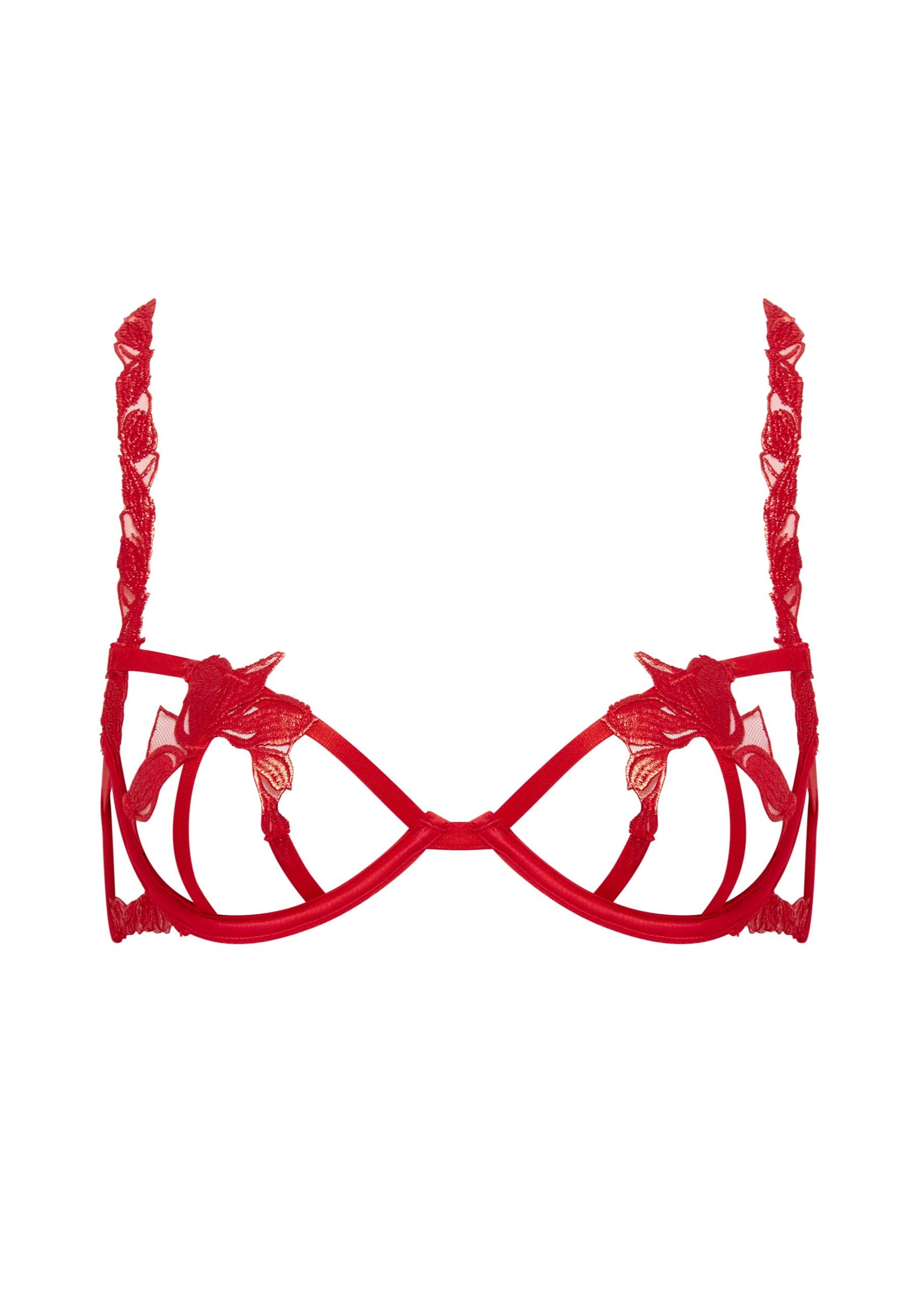 Bluebella Seren Wired Bra (Red) | Avec Amour Lingerie
