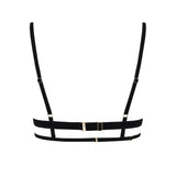BLUEBELLA - Simone Open Bra (Black & Gold) | Avec Amour Lingerie