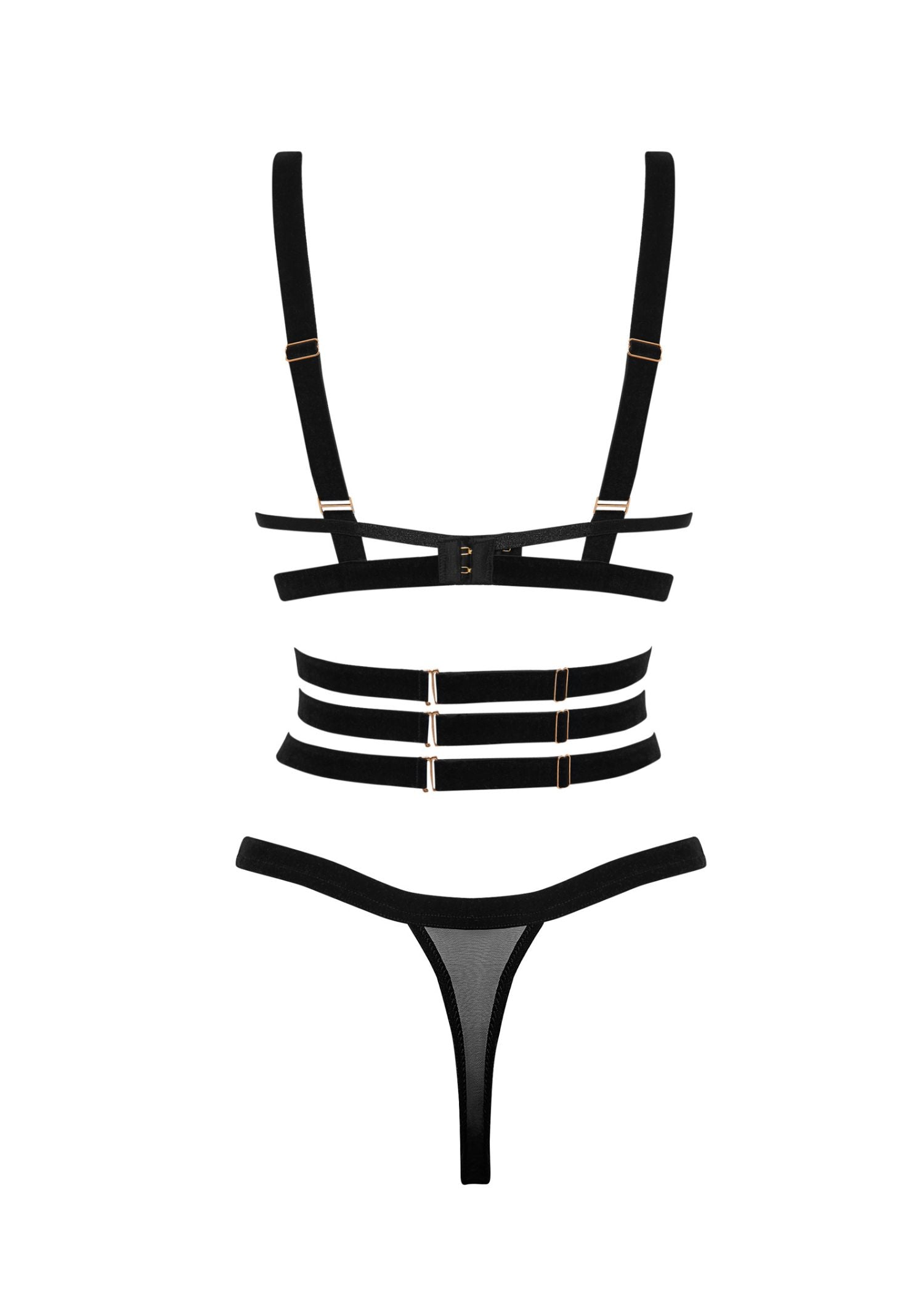 BLUEBELLA - Thalia Wired Body (Black) | Avec Amour Lingerie