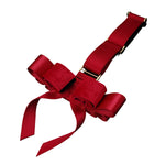 Bowknot Over-the-door Hand Restraint Gear (Red) | Avec Amour Lingerie