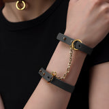 UPKO Leather Thin Bracelets, Cuffs, Restraints | Avec Amour Lingerie