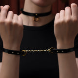 UPKO Leather Thin Bracelets, Cuffs, Restraints | Avec Amour Lingerie