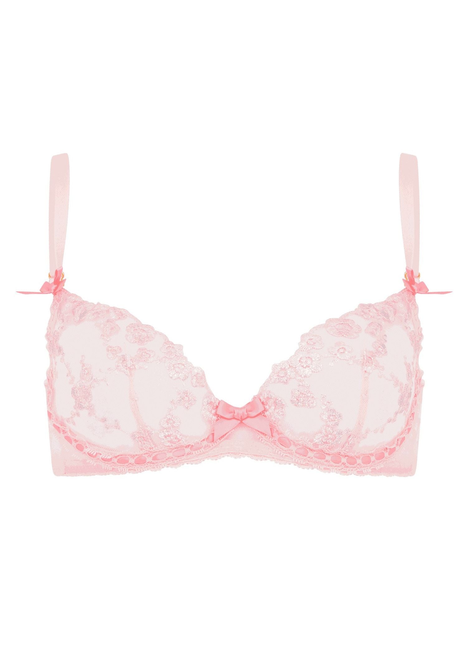 Agent Provocateur Adelie Bra (Baby Pink / Hot Pink) | Avec Amour Luxury Lingerie