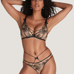 Agent Provocateur Kalia Plunge Bra (Black) | Avec Amour Luxury Lingerie
