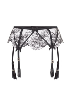 Agent Provocateur - Kalia Suspender Belt (Black) | Avec Amour Luxury Lingerie