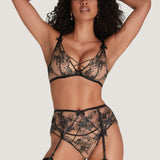 Agent Provocateur - Kalia Suspender Belt (Black) | Avec Amour Luxury Lingerie
