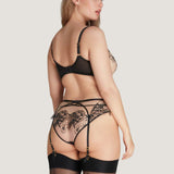 Agent Provocateur - Kalia Suspender Belt (Black) | Avec Amour Luxury Lingerie