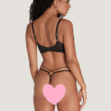 Agent Provocateur - Kalia Trixie Thong (Black) | Avec Amour Luxury Lingerie