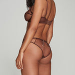 Agent Provocateur Lorna Brief (Chestnut / Peach) | Avec Amour Sexy Lingerie