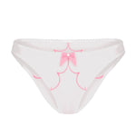 Agent Provocateur - Lorna Full Brief (White/Pink) | Avec Amour Luxury Lingerie