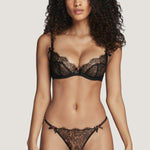 Agent Provocateur Lorna Lace Brief (Black) | Avec Amour Luxury Lingerie