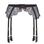 Agent Provocateur Lorna Lace Suspender (Black) | Avec Amour Luxury Lingerie