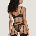 Agent Provocateur Lorna Lace Suspender (Black) | Avec Amour Luxury Lingerie
