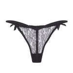 Agent Provocateur Lorna Lace Thong (Black) | Avec Amour Luxury Lingerie