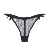 Agent Provocateur Lorna Lace Thong (Black) | Avec Amour Luxury Lingerie