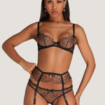 Agent Provocateur - Maysie Suspender (Black) | Avec Amour Luxury Lingerie
