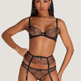 Agent Provocateur - Maysie Suspender (Black) | Avec Amour Luxury Lingerie