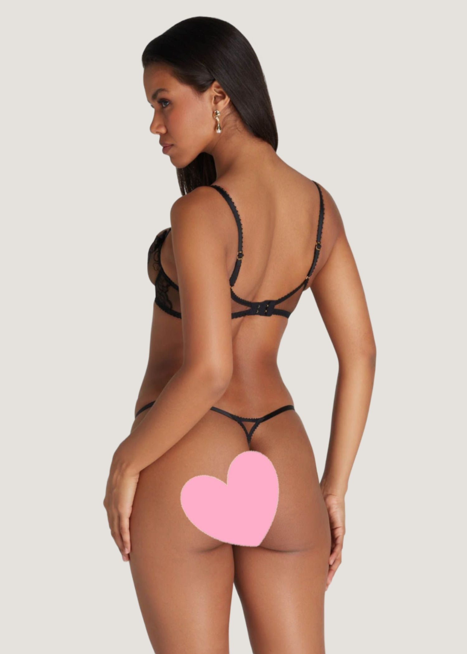 Agent Provocateur - Maysie Thong (Black) | Avec Amour Luxury Lingerie