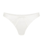 Agent Provocateur Mercy Satin Thong (Ivory) | Avec Amour Luxury Lingerie