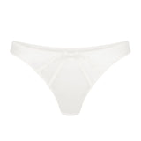 Agent Provocateur Mercy Satin Thong (Ivory) | Avec Amour Luxury Lingerie