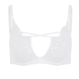Agent Provocateur Ozella Plunge Bra (White) | Avec Amour Luxury Lingerie