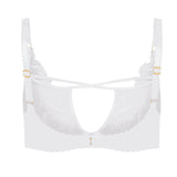 Agent Provocateur Ozella Plunge Bra (White) | Avec Amour Luxury Lingerie