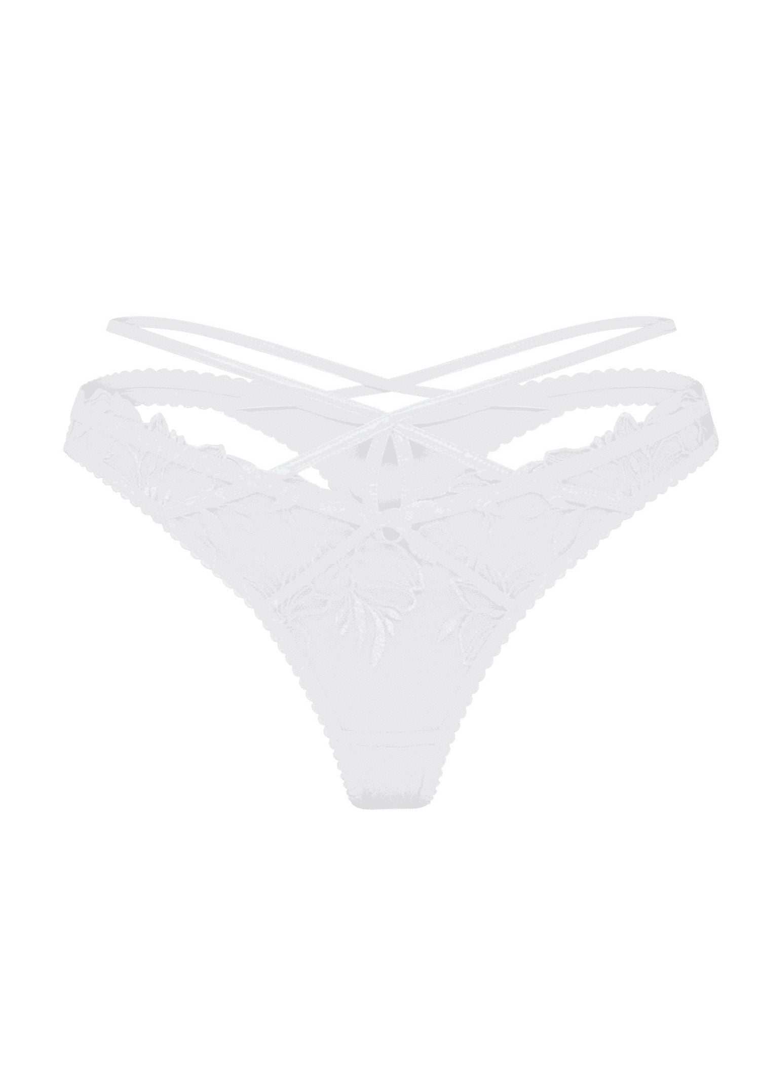 Agent Provocateur Ozella Thong (White) | Avec Amour Luxury Lingerie