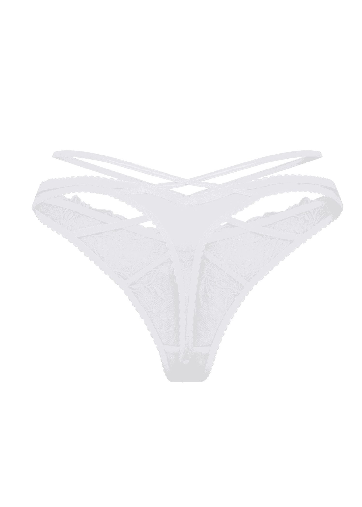 Agent Provocateur Ozella Thong (White) | Avec Amour Luxury Lingerie