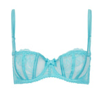 Agent Provocateur Rozlyn Balconette Bra (Turquoise) | Avec Amour Luxury Lingerie
