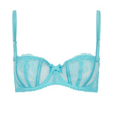 Agent Provocateur Rozlyn Balconette Bra (Turquoise) | Avec Amour Luxury Lingerie