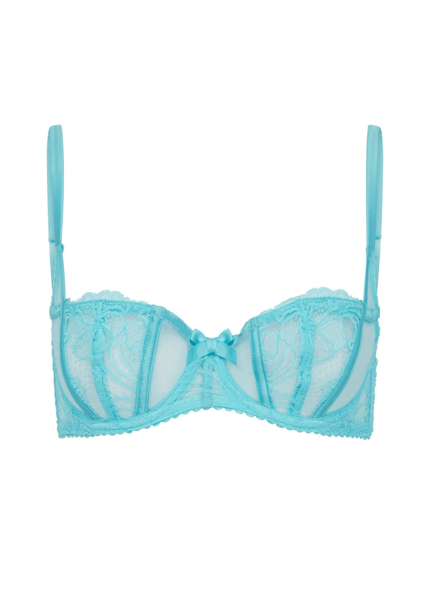 Agent Provocateur Rozlyn Balconette Bra (Turquoise) | Avec Amour Luxury Lingerie
