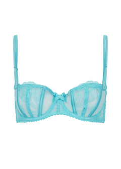 Agent Provocateur Rozlyn Balconette Bra (Turquoise) | Avec Amour Luxury Lingerie