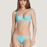 Agent Provocateur Rozlyn Balconette Bra (Turquoise) | Avec Amour Luxury Lingerie
