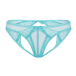 Agent Provocateur Rozlyn Ouvert Panty (Turquoise) | Avec Amour Luxury Lingerie
