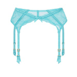 Agent Provocateur Rozlyn Suspender (Turquoise) | Avec Amour Luxury Lingerie